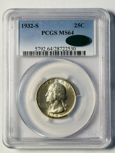 1932 washington quarter pcgs - washington,