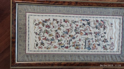 Quadro vintage cinese - vintage, ricamo