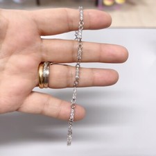 Braccialetto Tennis Tris Infinit Donna pl oro Bianco 18k con cristalli Zirconi 