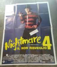 manifesto NIGHTMARE 4 il non risveglio Freddy Krueger Englund original 88 HORROR