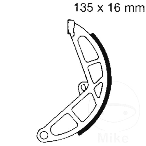 Ebc brake shoes rear - ebc,