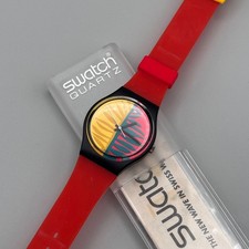 Vintage 1992 Swatch Gent Waipitu Orologio Al Quarzo Funzionante