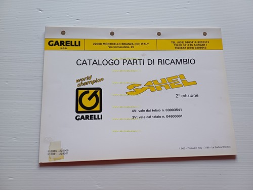 Garelli sahel 3v 1989 - sahel, 4v-3v