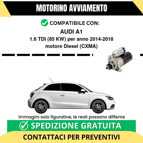 Motorino avviamento audi - motorino, a1