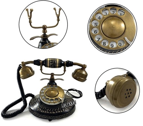 Telefono antico ottone