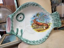 ceramica piatto pesce sicilia