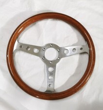 MOMO SUPER INDY 10 - 91 Wood Steering wheel 34cm Volante in legno auto d'epoca