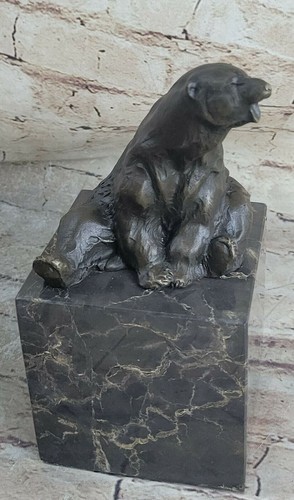 Porta libri bronzo - porta, orso