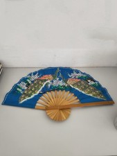 Ventaglio da Parete Asiatico in Bamboo Vintage Anni '90