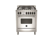 LA GERMANIA AMN765GXT CUCINA 70CM 5 FUOCHI FORNO A GAS VENTILATO INOX CL.A+