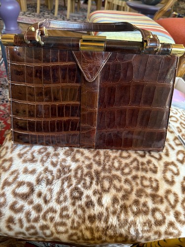 Borsa coccodrillo vintage