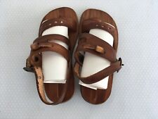 Sandalo da bambino artigianale in cuoio, lunghezza massima mm. 150