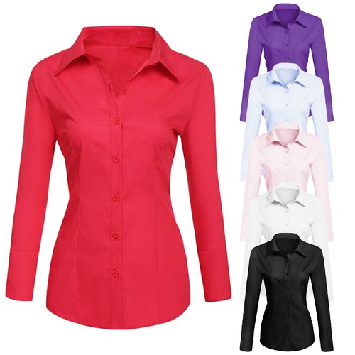 Camicia donna slim fit manica