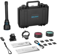 Olight Javelot Turbo 2 Black Premium Kit 1500M Torcia a Lungo Raggio, 1800 Lum