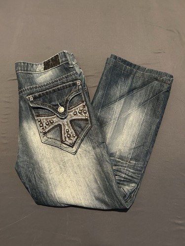 Jeans scimmia rosso vintage
