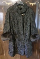 Pelliccia In Astrakan Nero