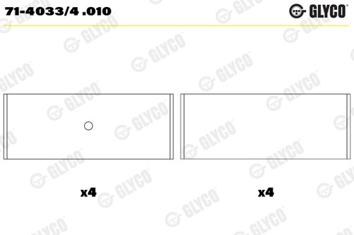 Bronzina biella 4033 - bronzina, 71-4033/4