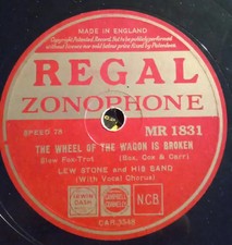 SCHELLACK Lew Stone And His Band Why Stars Come Out At Night / The Wheel Of The