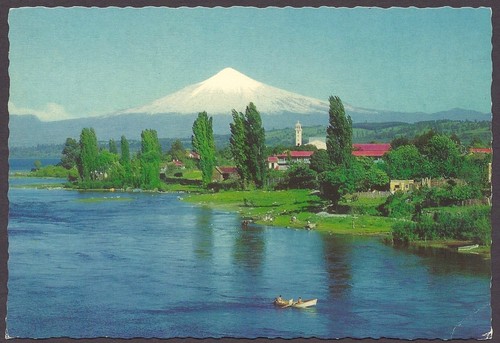 Cile vulcano e - cile, lago