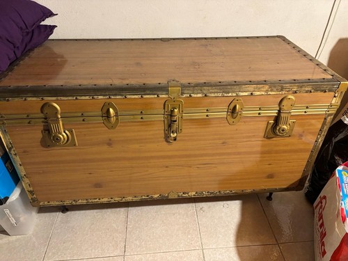Baule vintage degli anni - baule, 50/60