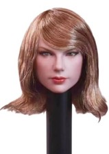 HiPlay 1:6 Scultura Testa Femminile, Cantante Europea Ragazza Testa Scultura Action Figure