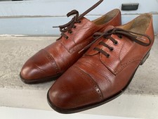 Scarpe derby Uomo - VALLEVERDE 42 1/2 color Cognac, in vera pelle e vero cuoio !