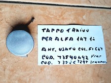 Tappo gancio traino ant. per Alfa 147 1°  usato col. Fi 647 met.  originale.