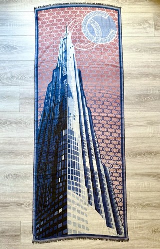 Foulard chanel cachemire bleu - cachemire,