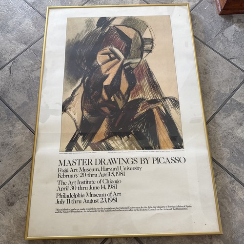 Raro poster mostra picasso - raro,