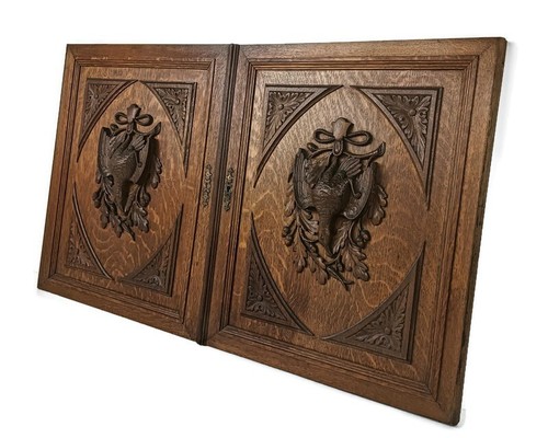 Coppia antichi pannelli - , porta