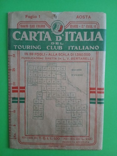 Carta italia del touring - carta,