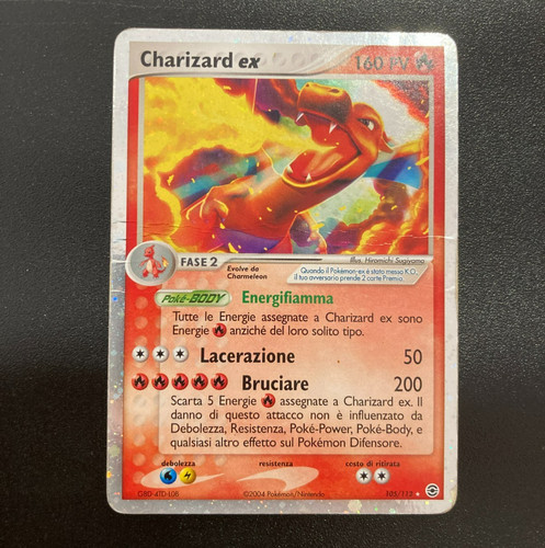 Pokemon card charizard holo - ex,