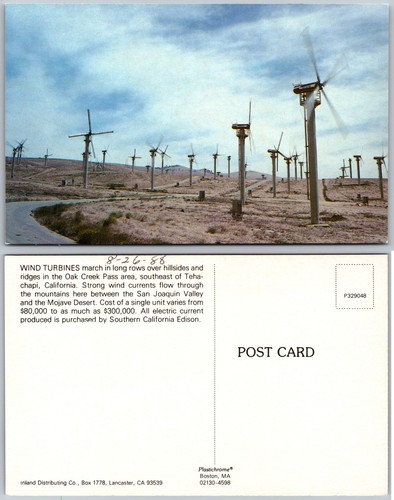 Cartolina turbine eoliche - turbine,