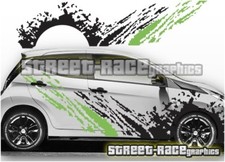 Adesivi adesivi grafica peugeot 107 025 side grunge rally motorsport decalcomanie