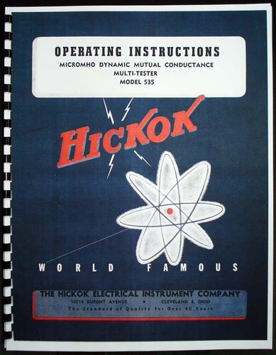 Hickok 535 manuale - hickok,