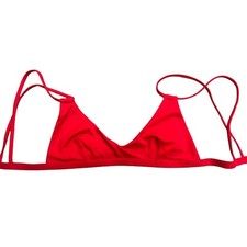 Top bikini Missguided rosso taglia 2 nuovo con etichetta