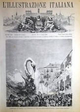 Stampa antica NAPOLI CARNEVALE