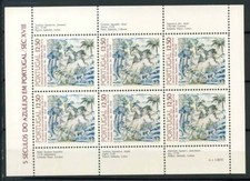 Portogallo 1983 Michel 1592 Foglio Miniatura 100% MNH Piastrelle Portogallo.