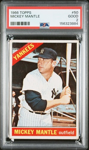 Mickey mantle 1966 - topps, 2