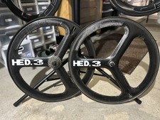 HED 3c Set di ruote tubolari a tre razze in carbonio