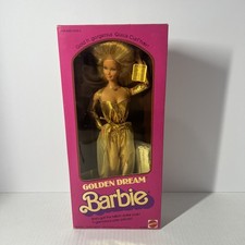 RARA BARBIE VINTAGE 1980 "GOLDEN DREAM" - NRFB - Mattel #1874 UPDO capelli rara!