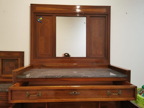 Cassettiera vintage con piano - vintage,