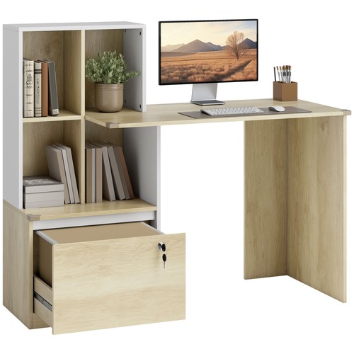 Homcom scrivania per computer - scrivania,