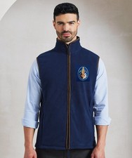 Gilet in pile ricamato