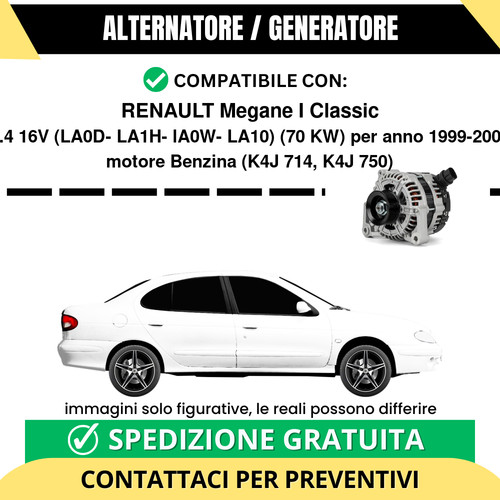 Alternatore renault megane - megane, i