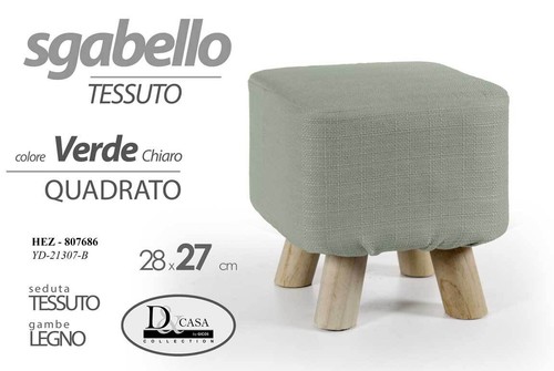 Pouf sgabello poggiapiedi - pouf,