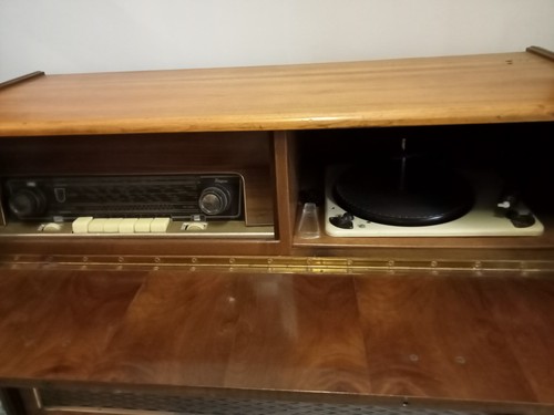 Radio valvole con giradischi - radio,