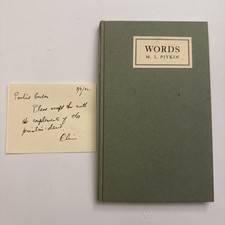 1932 Words by M.J. Pitkin –