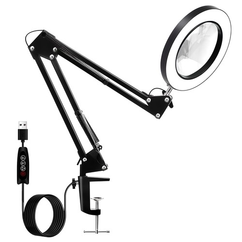Lente ingrandimento con luce - con,