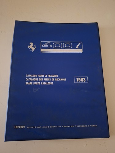 Ferrari 400i catalogo parti - ferrari, di